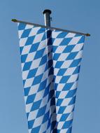 Flag Bavaria white blue