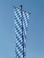 Flag Bavaria blue white