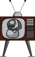 watch tv drawing