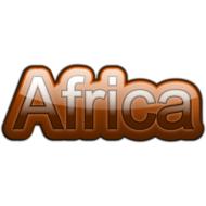 africa font drawing