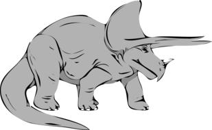 dinosaur reptile predator drawing