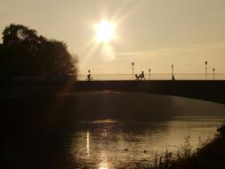 River Bridge sun