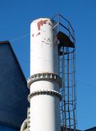 white industrial chimney