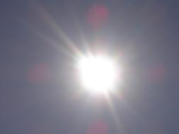 white Sun Sky