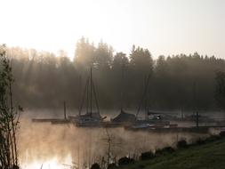 Boat Lake Morning fog