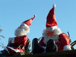 Santa Clauses Ziipfelmuetzen papper