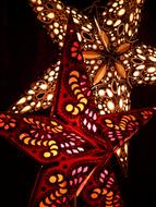 Poinsettia Star Christmas drawing