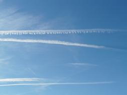 impressively beautiful Contrail Sky Clouds