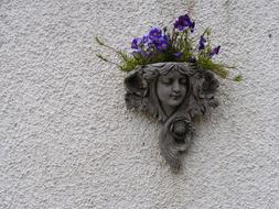 Wall Decoration stone Flowers