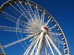 Ferris Wheel Ride white