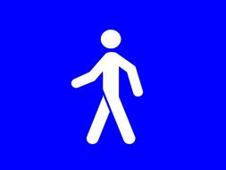 signs man walking drawing