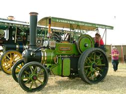 green Tractor Vintage Antique