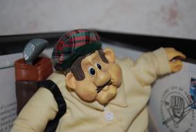 Golfer Doll clay