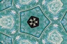 blue mandala pattern