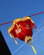 Red Chinese Lantern on street