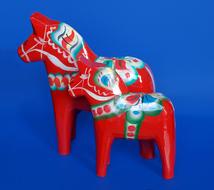 Wooden Red Sweden horse