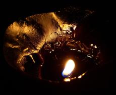 flame of burning candle
