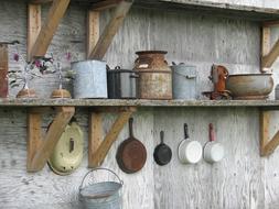 Rusty Vintage pots