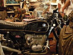 retro old Bmw Motorcycle