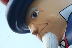 head of Uncle Sam, Balloon, detail