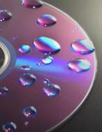 Dvd Cd Disc water drop