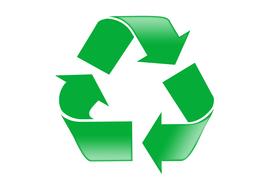 symbol recycling green drawing