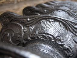 photo of the top of a vintage radiator