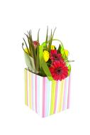 Paper Box Striped flowers