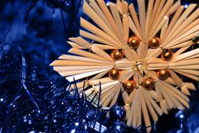 straw Christmas star