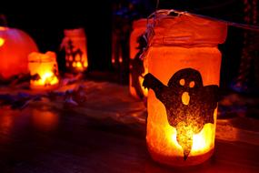 Dark Decoration Fall antern