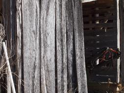 weathered wooden Barn detail