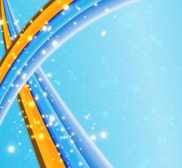 abstract swoosh swirl sparkle drawing
