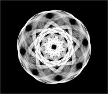 Beautiful white fractal pattern on a black background