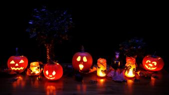 Dark Decoration Fall pumpkin