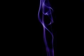 purple blue smoke on black background