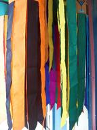 Windsock Flags Rainbow drawing