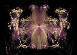 purple pink yellow petal
