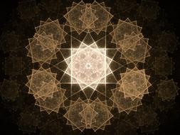 drawing of fractal design artwork decoration