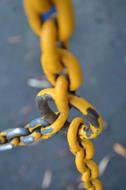 Yellow Metallic Chain