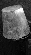 grey Old Metal bucket
