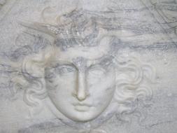 drawing of Marble Face Relief