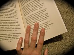 Medieval Book Mystic and hand