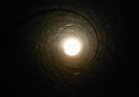 Tunnel Pipe Tube illuminated