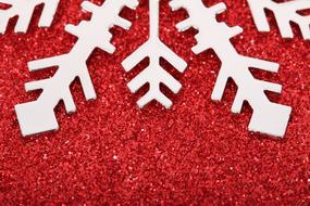 Christmas Cold Decoration white
