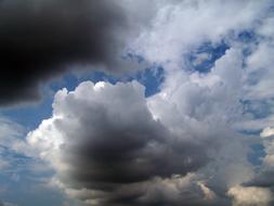 scenic cumulus Clouds at Sky