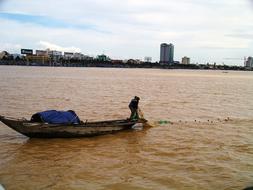 Fisherman red water
