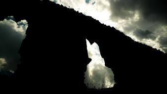 Ruin Shadow Wall and sky