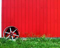 one Wheel Wall Red