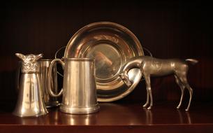 Pewter and Horse Metal
