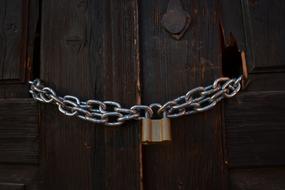 Chains with Lock on Doors